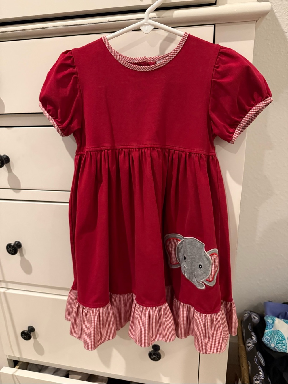 Toddler Alabama/Elephant Dress
